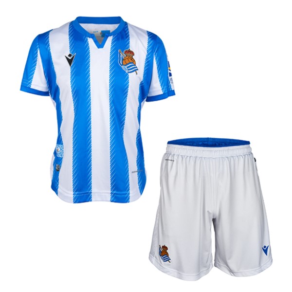Camiseta Real Sociedad 1ª Niños 2019-2020 Blanco Azul